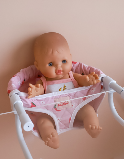 High table chair for dolls - Strawberry picnic - Tiny Harlow