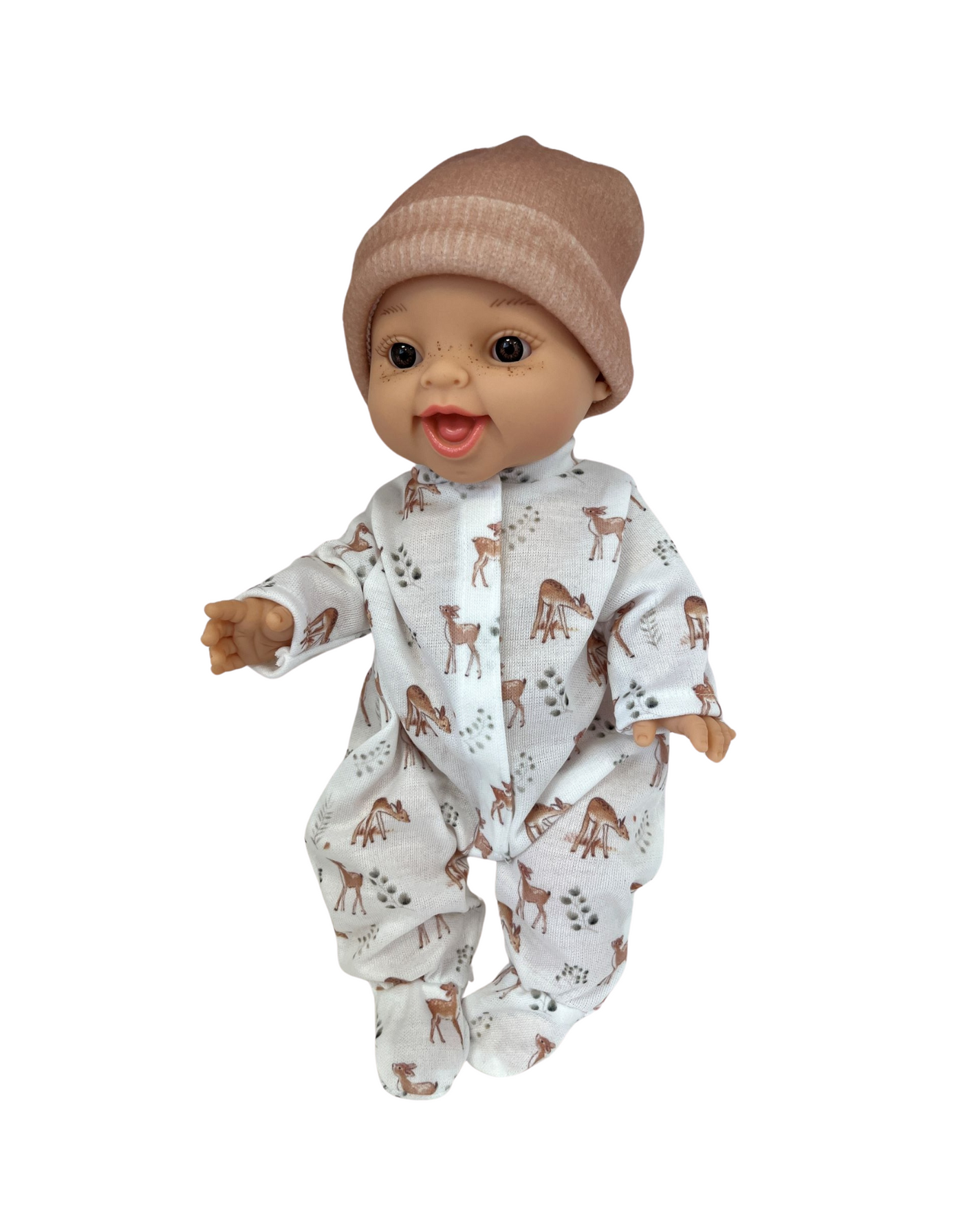 Baby Gordis - Rachel with fawn pajamas and hat - Paola Reina