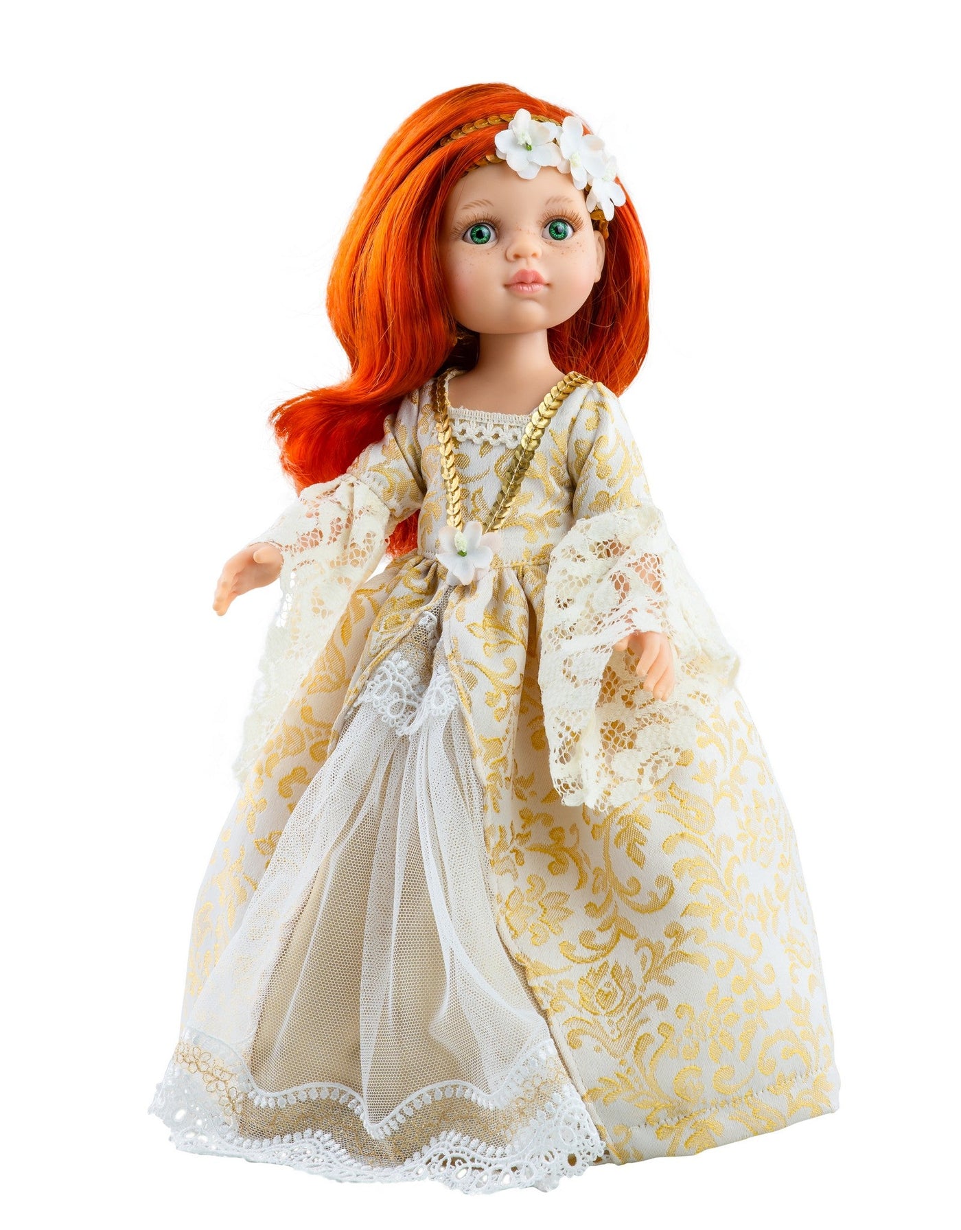 Las Amigas Doll - Susana with golden vintage dress - Paola Reina