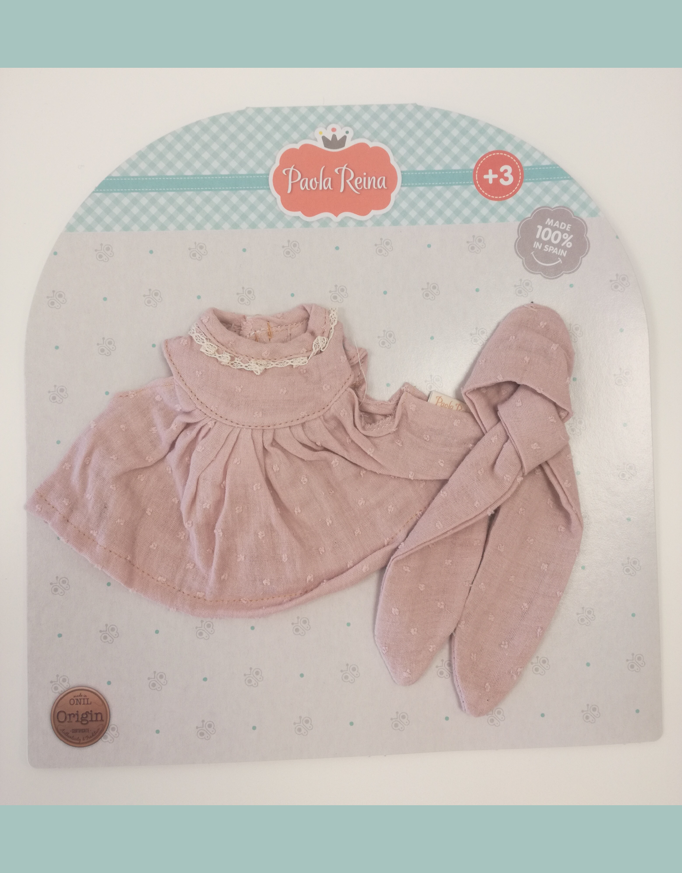 Vêtement pour poupée Gordis - Robe rose antique avec bandeau assorti Johana- Paola Reina